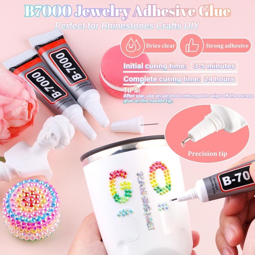 Resin Jewelry Kit - マルチカラーレジンラインストーンキット、きらめくミックスサイズのジェリーラインストーン、DIYデコレーション、ダイヤモンドアート、まばゆいラインストーン