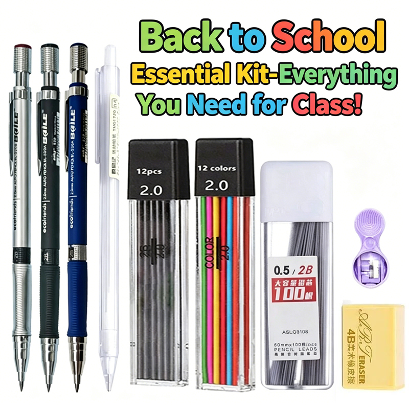 Staedtler Pencil Lumocolor - 2-9 個のシャープペンシルセット 2.0 ミリメートル黒/カラー芯リフィル付き書き込みスケッチ描画絵画学校自動鉛筆