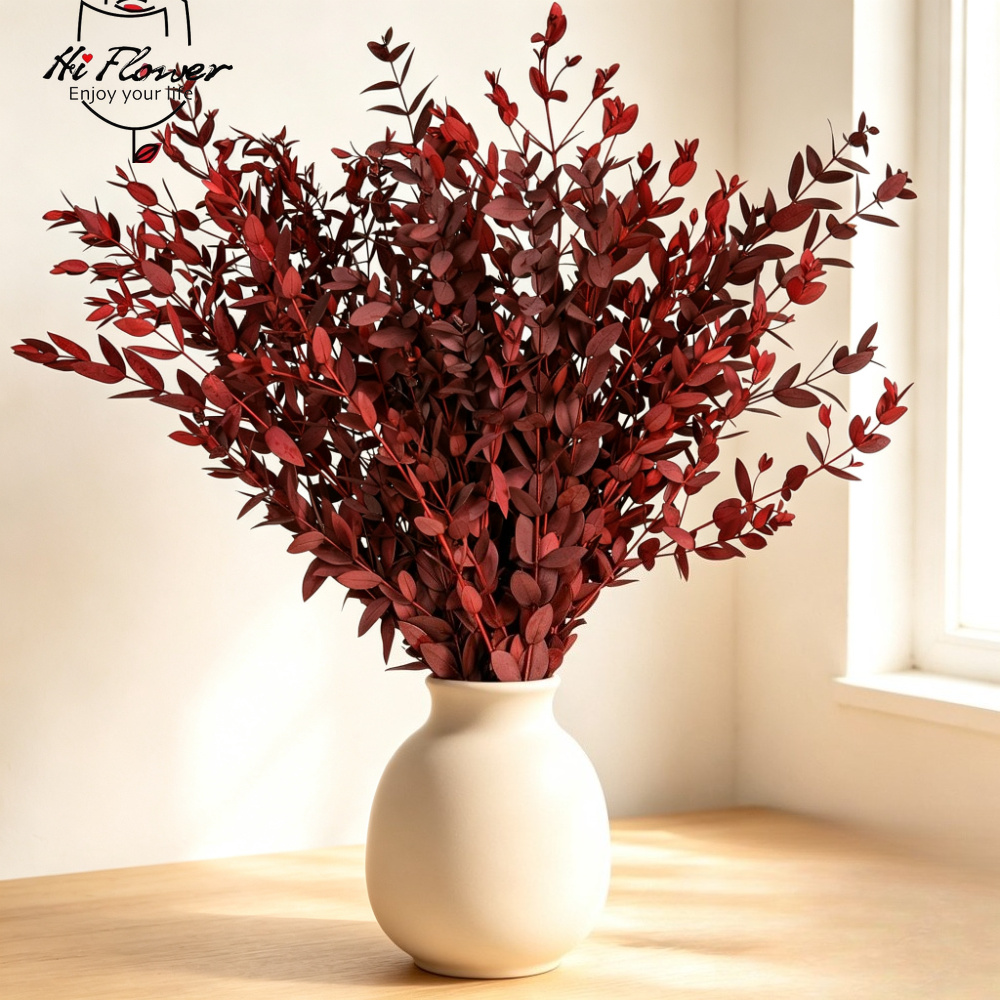 Dried Flower Bulk - ナチュラルドライフラワー ユーカリブーケ ボヘミアンスタイル 花瓶装飾 ホーム バスルーム
