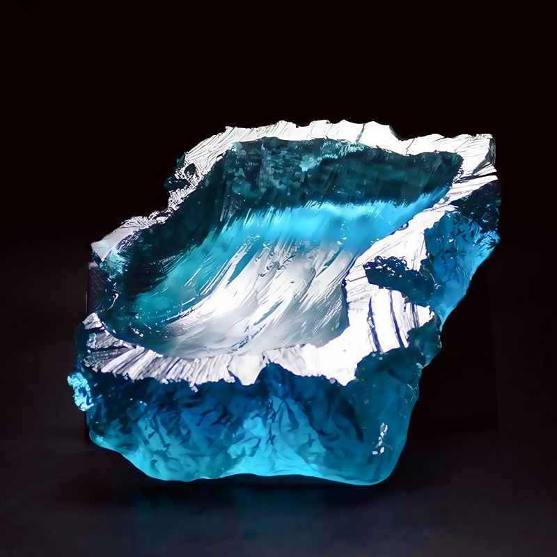 Resin Ocean Wave Mold - オーシャンウェーブデザインプレートエポキシ樹脂アートシリコンモールドDIYジュエリープレート、ソープトレイ、キャンドル、リングブラケットクラフトモールド