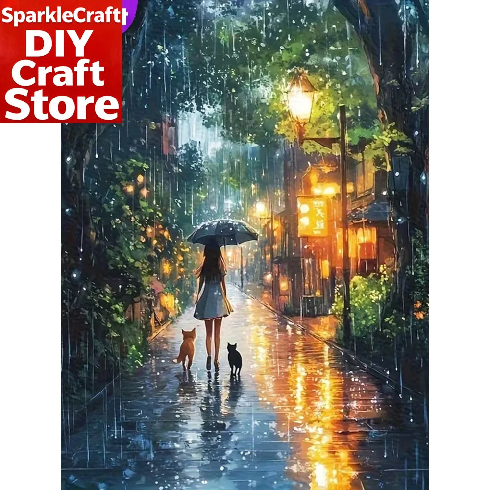 1PC フレームレス DIY ダイヤモンド刺繍街並み風景初心 - Resin Craft For Beginners のレビューと価格