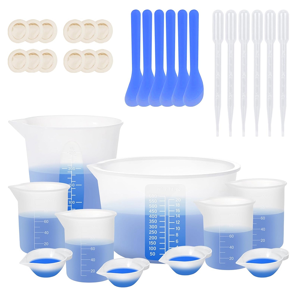 9月 シリコン計量カップ レジン用、レジン用品 600ML& - Mixing Cup Silicone のレビューと価格