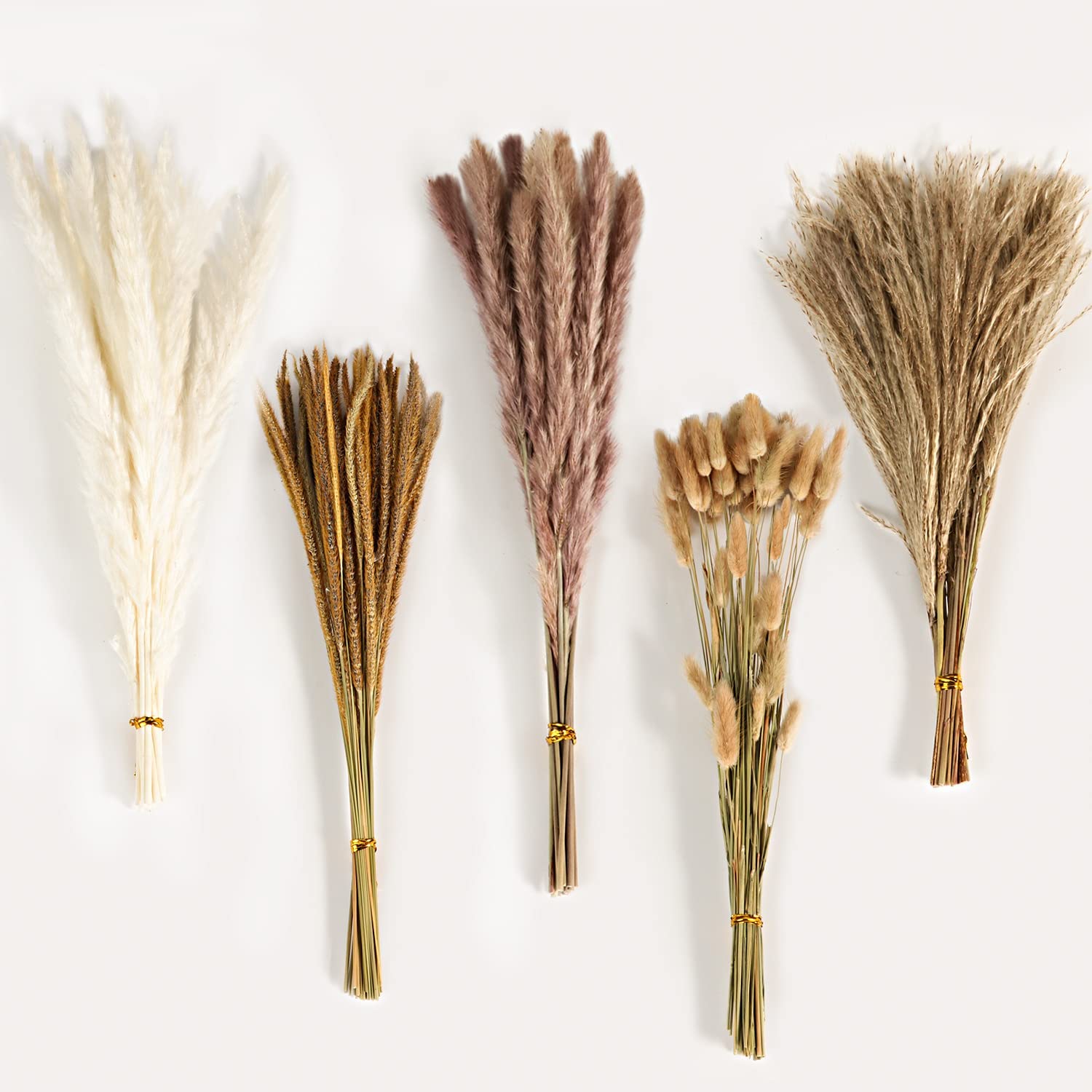 秋のヴィンテージミックスドライフラワーブーケ、パンパスグラス - Dried Flower Bulk のレビューと価格