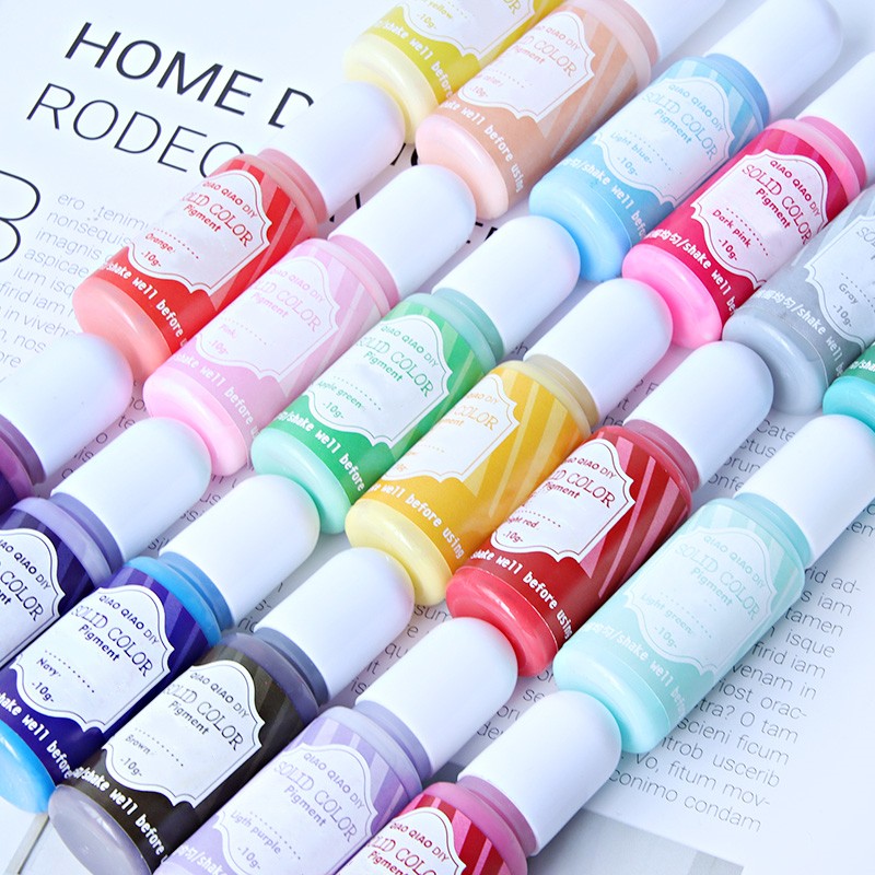 エポキシ樹脂用の18色の鮮やかな液体顔料、高濃度固形染料の卸 - Resin Pigment Set のレビューと価格