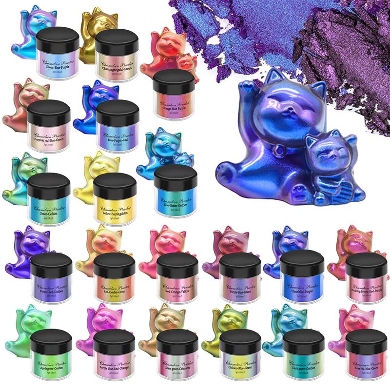 魔法の色あせた真珠のパウダー,カメレオン,レジン,エポキシ, - Resin Pigment Set のレビューと価格
