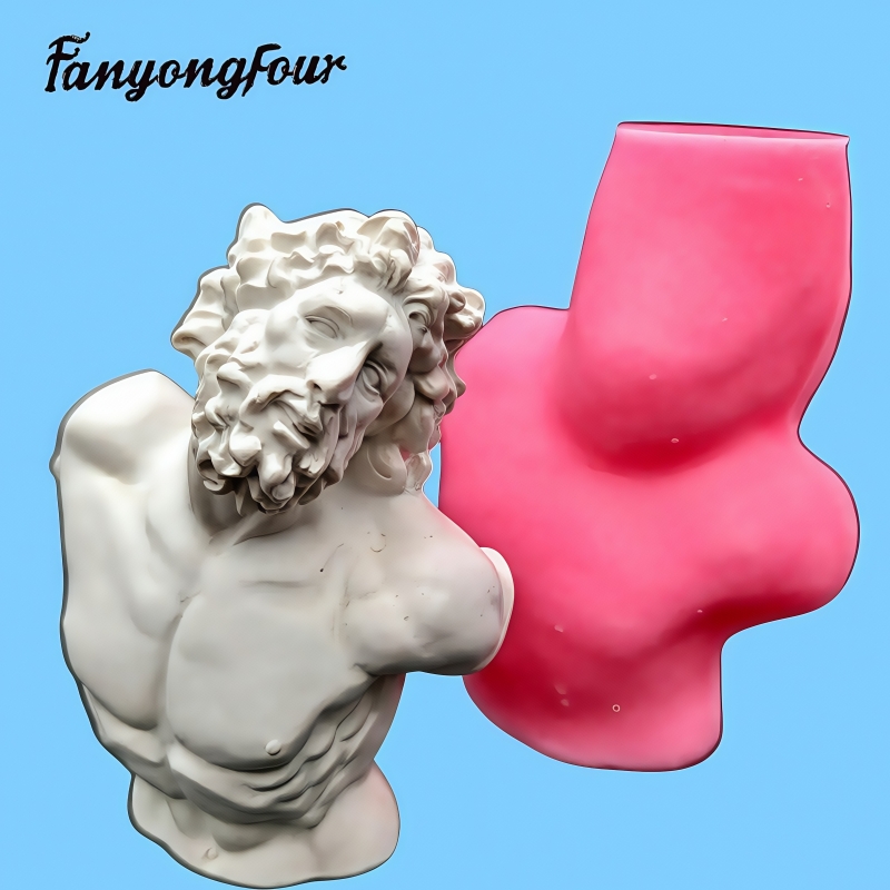 Laokong 半身シリコンモールド、石膏樹脂、キャンドル、 - Resin Craft Ideas のレビューと価格