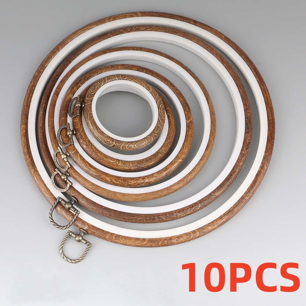 丸い木製の刺hoフープフレームセット,DIY用のプラスチック - Wood Ring Blank のレビューと価格