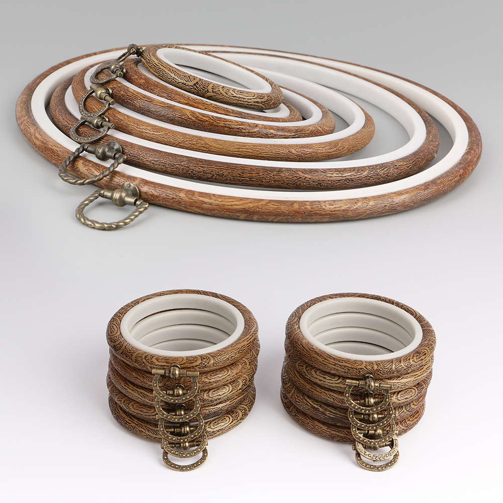 丸い木製の刺hoフープフレームセット,DIY用のプラスチック - Wood Ring Blank のレビューと価格