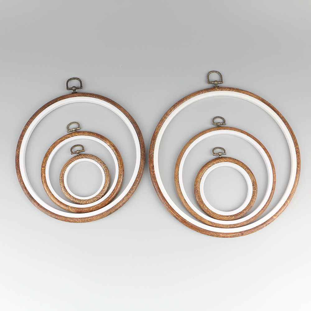 丸い木製の刺hoフープフレームセット,DIY用のプラスチック - Wood Ring Blank のレビューと価格