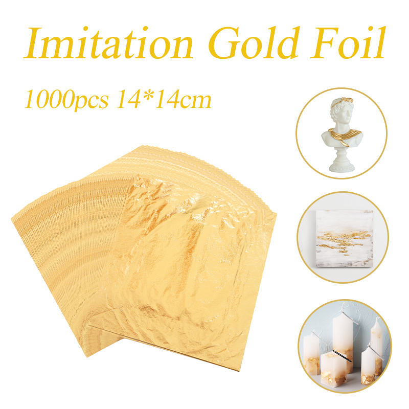 模造金箔箔シート色 2.5 銅葉 1000 個 14X14c - Gold Foil Flakes のレビューと価格